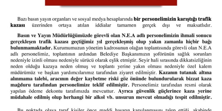 MALTEPE BELEDİYESİ BASIN AÇIKLAMASI YAPTI