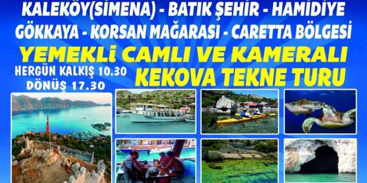 DEMRE KEKOVA TEKNE TURLARI
