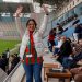 ESİN KÖYMEN MALTEPE SPOR MAÇINI İZLEDİ