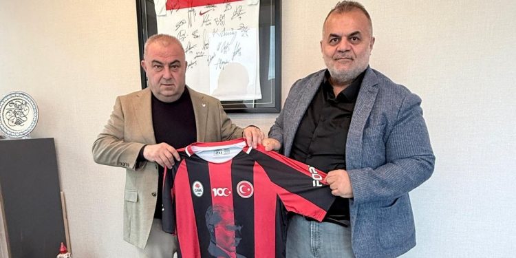 BEHRAM KAÇAR TFF YÖNETİM KURULU ÜYESİ MURAT ŞAHİN’İ ZİYARET ETTİ